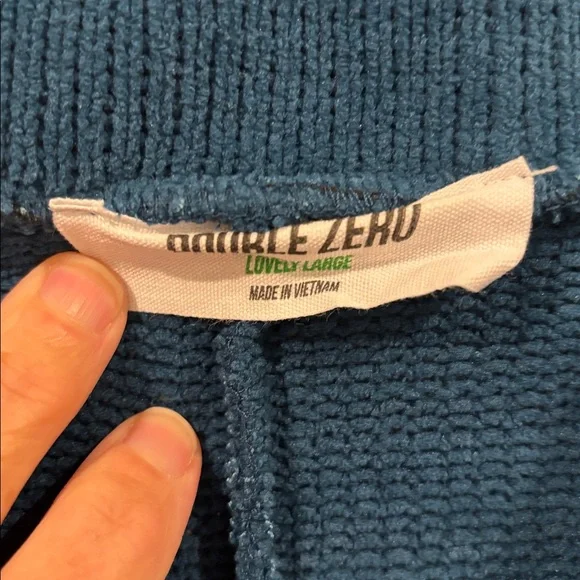 Double Zero Womens Sweater Romper Large - Picture 3 of 6